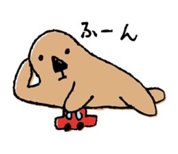 Sea otter like Amoeba sticker #3275500