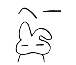 reaction of rabbit sticker #3277200