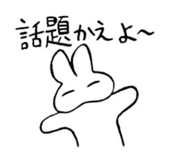 reaction of rabbit sticker #3277221