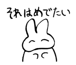 reaction of rabbit sticker #3277226