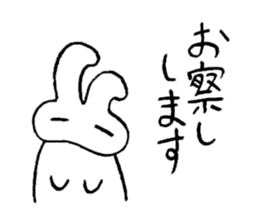 reaction of rabbit sticker #3277229