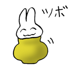 reaction of rabbit 2 sticker #3277239