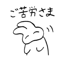 reaction of rabbit 2 sticker #3277259