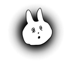 Darkness and rabbit sticker #3278234