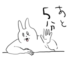 Darkness and rabbit sticker #3278235