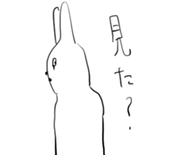 Darkness and rabbit sticker #3278236