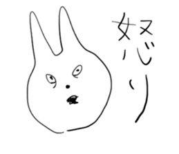 Darkness and rabbit sticker #3278239