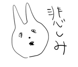 Darkness and rabbit sticker #3278240