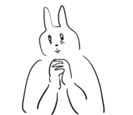 Darkness and rabbit sticker #3278243