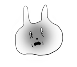 Darkness and rabbit sticker #3278245