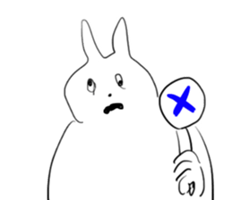 Darkness and rabbit sticker #3278248