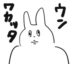 Darkness and rabbit sticker #3278249