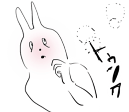 Darkness and rabbit sticker #3278253