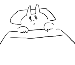 Darkness and rabbit sticker #3278261