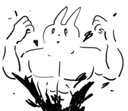 Darkness and rabbit sticker #3278263