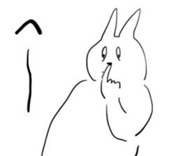 Darkness and rabbit sticker #3278265