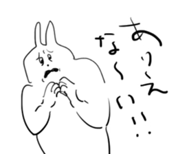 Darkness and rabbit sticker #3278266