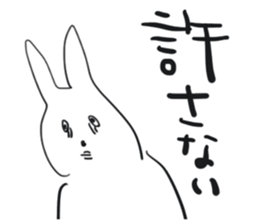 Darkness and rabbit sticker #3278268