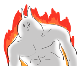 Darkness and rabbit sticker #3278273