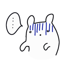 The cute white dog sticker #3279200