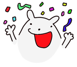 The cute white dog sticker #3279206