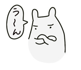 The cute white dog sticker #3279208