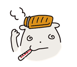 The cute white dog sticker #3279214