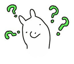 The cute white dog sticker #3279220