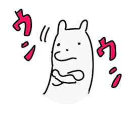 The cute white dog sticker #3279224