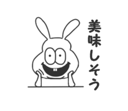 Thick rabbit 2 sticker #3279995