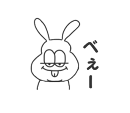 Thick rabbit 2 sticker #3279996