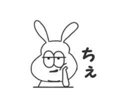 Thick rabbit 2 sticker #3279997