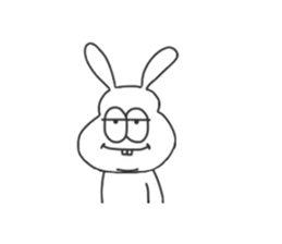 Thick rabbit 2 sticker #3280005