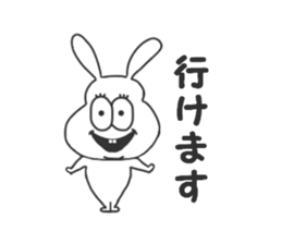 Thick rabbit 2 sticker #3280006