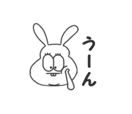 Thick rabbit 2 sticker #3280012