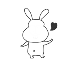 Thick rabbit 2 sticker #3280014