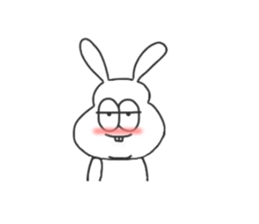 Thick rabbit 2 sticker #3280019