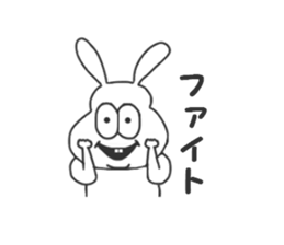 Thick rabbit 2 sticker #3280021