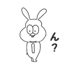 Thick rabbit 2 sticker #3280030