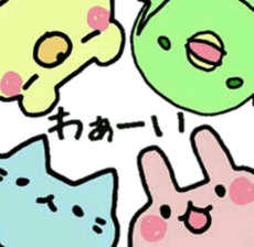 4 animals sticker #3280353