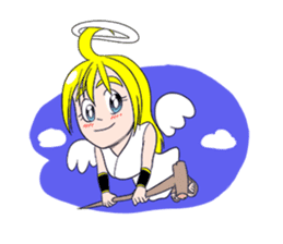 Angel and Evilspirit. sticker #3280407