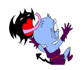 Angel and Evilspirit. sticker #3280414