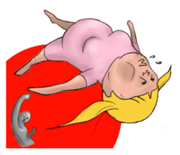 pigtails girl! sticker #3281562