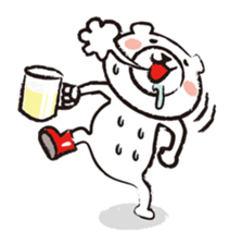 Cute white bear2 sticker #3282315