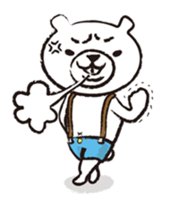 Cute white bear2 sticker #3282338