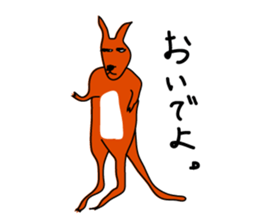 JACK ,a loose kangaroo sticker #3282556