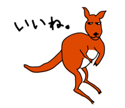 JACK ,a loose kangaroo sticker #3282558