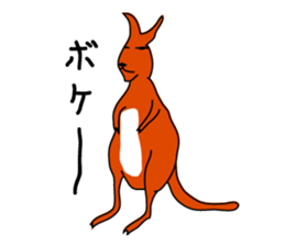 JACK ,a loose kangaroo sticker #3282562