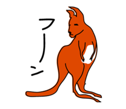 JACK ,a loose kangaroo sticker #3282567