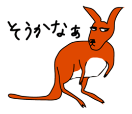 JACK ,a loose kangaroo sticker #3282569
